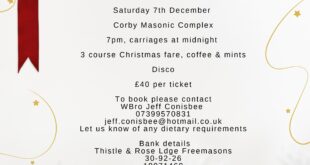 Combined Lodges Charity Christmas Ball